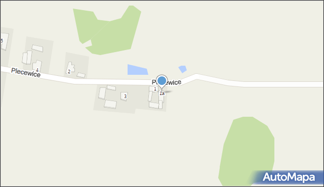 Plecewice, Plecewice, 1a, mapa Plecewice