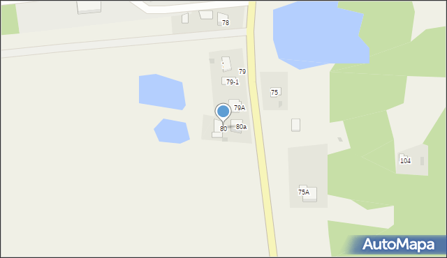 Plecewice, Plecewice, 80, mapa Plecewice