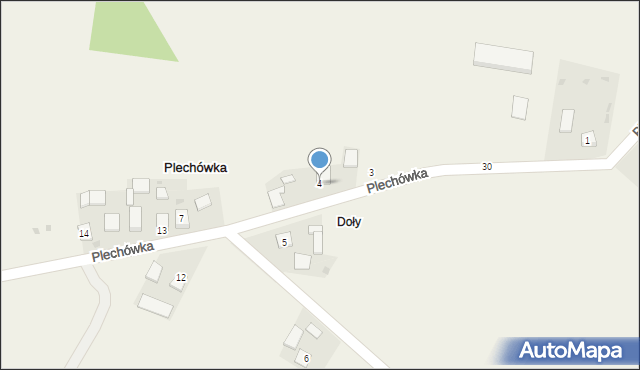 Plechówka, Plechówka, 4, mapa Plechówka