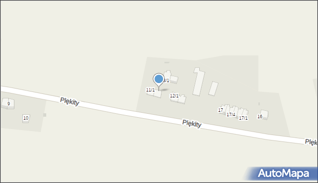 Plękity, Plękity, 11/2, mapa Plękity