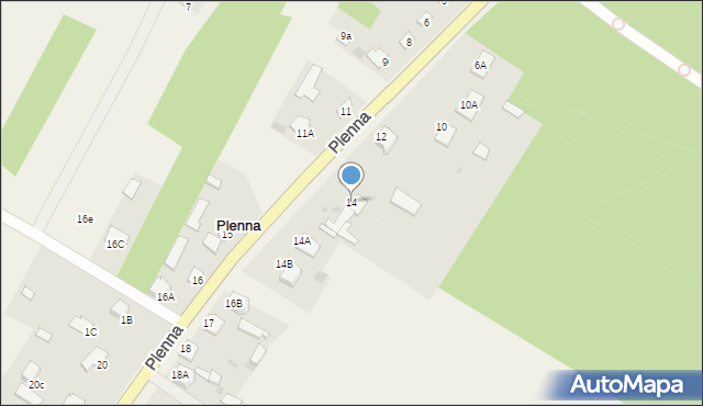 Plenna, Plenna, 14, mapa Plenna