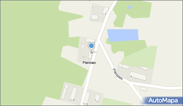 Plenowo, Plenowo, 3a, mapa Plenowo