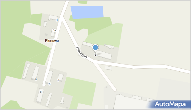 Plenowo, Plenowo, 4, mapa Plenowo