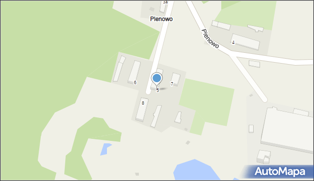 Plenowo, Plenowo, 5, mapa Plenowo