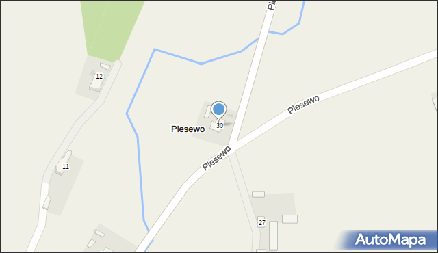 Plesewo, Plesewo, 30, mapa Plesewo