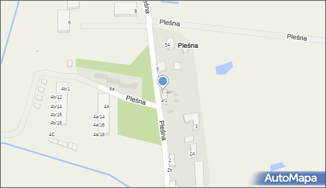 Pleśna, Pleśna, 4/2, mapa Pleśna