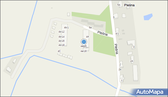 Pleśna, Pleśna, 4a/17, mapa Pleśna