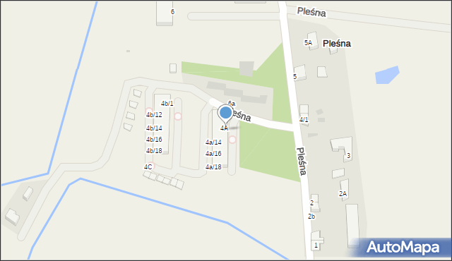 Pleśna, Pleśna, 4a/3, mapa Pleśna