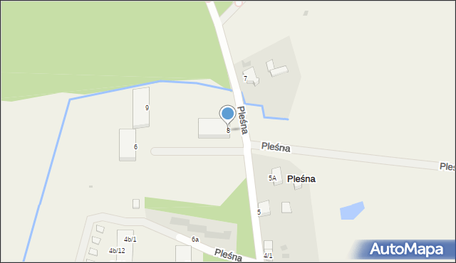 Pleśna, Pleśna, 8, mapa Pleśna