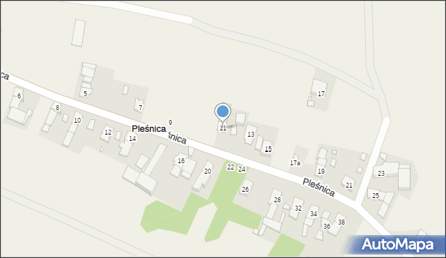 Pleśnica, Pleśnica, 11, mapa Pleśnica