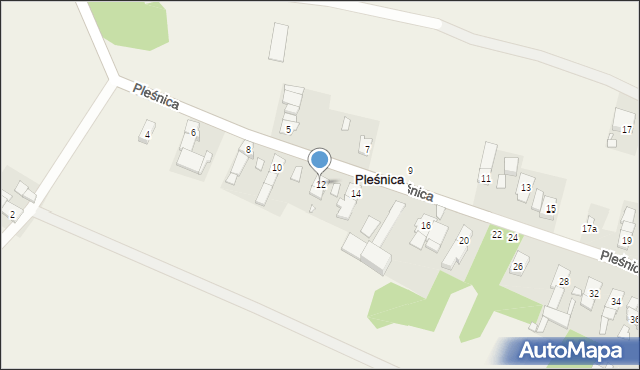 Pleśnica, Pleśnica, 12, mapa Pleśnica