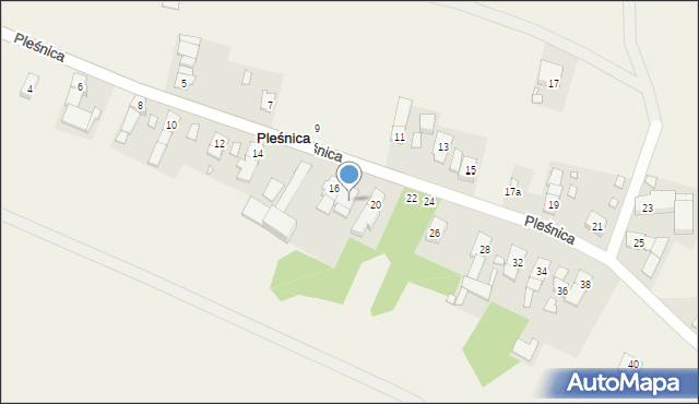 Pleśnica, Pleśnica, 18, mapa Pleśnica