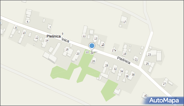 Pleśnica, Pleśnica, 24, mapa Pleśnica