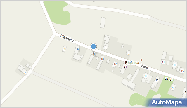 Pleśnica, Pleśnica, 8, mapa Pleśnica