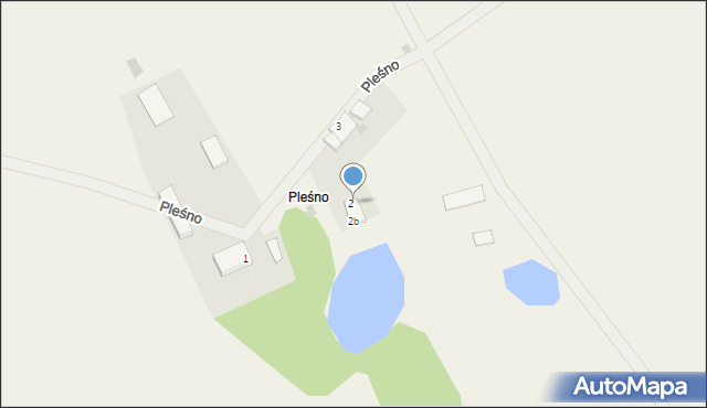 Pleśno, Pleśno, 2a, mapa Pleśno