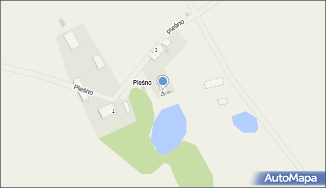 Pleśno, Pleśno, 2b, mapa Pleśno