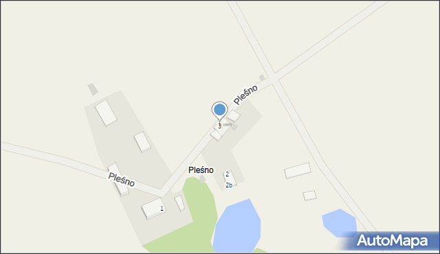 Pleśno, Pleśno, 3, mapa Pleśno