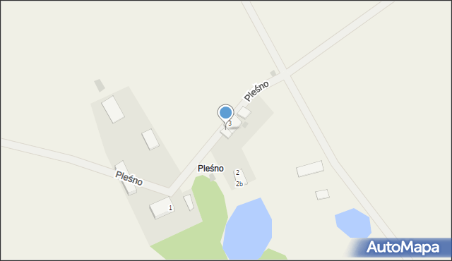 Pleśno, Pleśno, 3a, mapa Pleśno