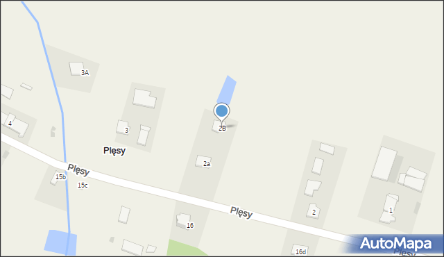 Plęsy, Plęsy, 2B, mapa Plęsy