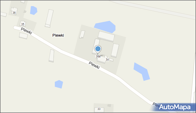 Plewki, Plewki, 34a, mapa Plewki