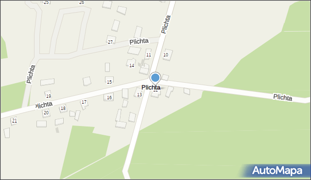 Plichta, Plichta, 12, mapa Plichta