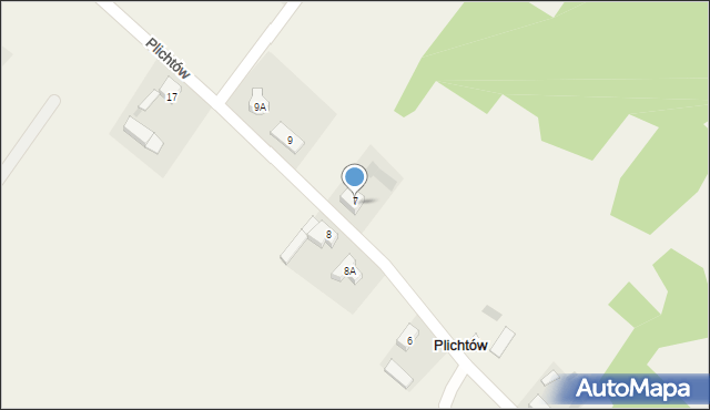 Plichtów, Plichtów, 7, mapa Plichtów