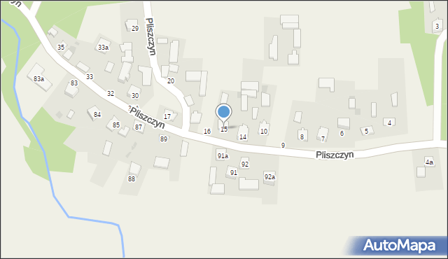 Pliszczyn, Pliszczyn, 15, mapa Pliszczyn