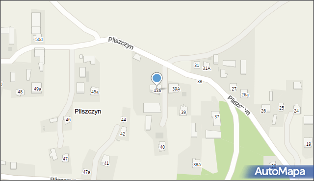 Pliszczyn, Pliszczyn, 43a, mapa Pliszczyn