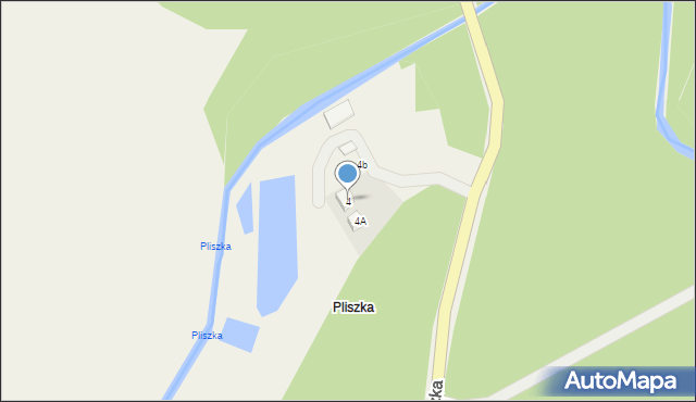 Pliszka, Pliszka, 4, mapa Pliszka