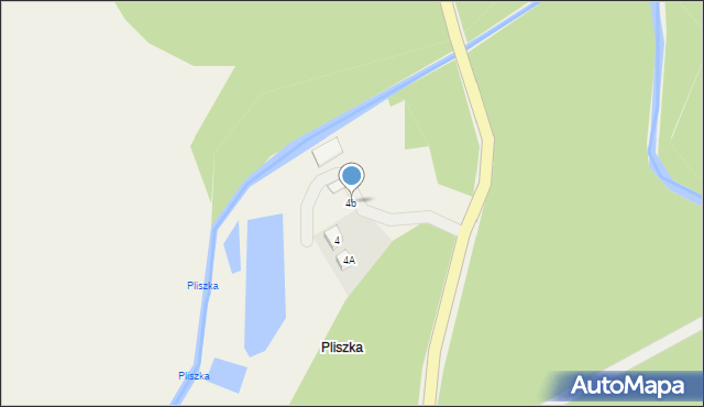 Pliszka, Pliszka, 4b, mapa Pliszka