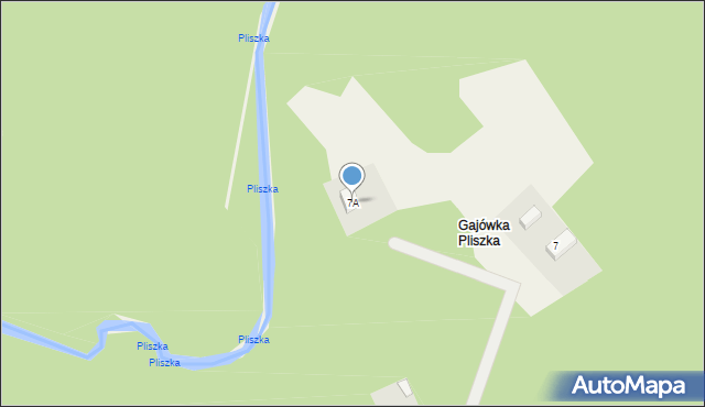 Pliszka, Pliszka, 7A, mapa Pliszka