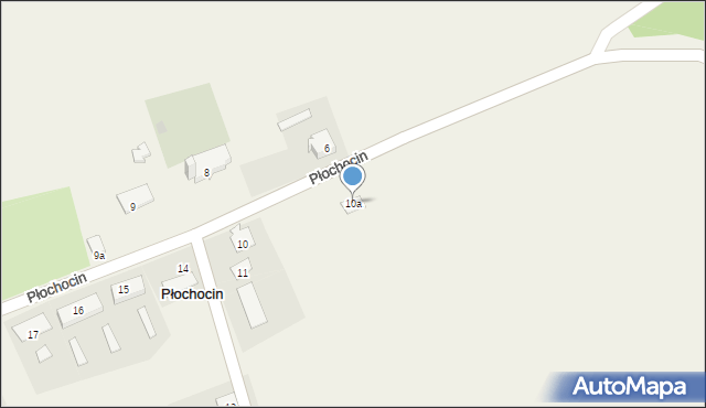 Płochocin, Płochocin, 10a, mapa Płochocin