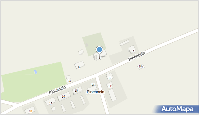 Płochocin, Płochocin, 8, mapa Płochocin