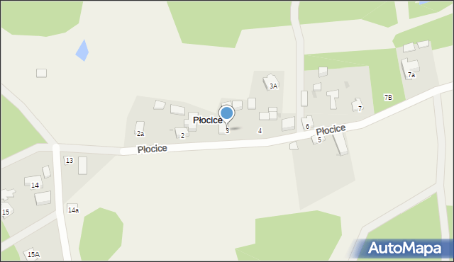 Płocice, Płocice, 3, mapa Płocice