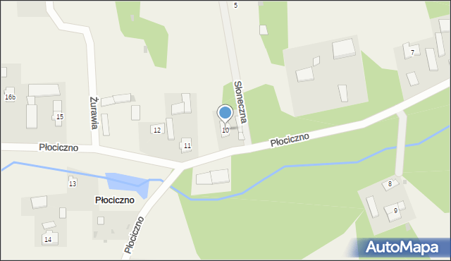 Płociczno, Płociczno, 10, mapa Płociczno