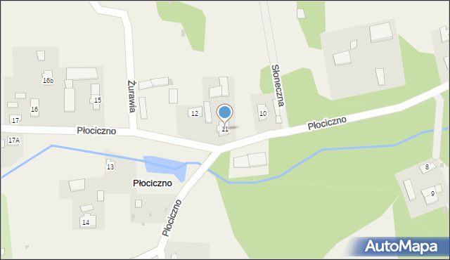 Płociczno, Płociczno, 11, mapa Płociczno