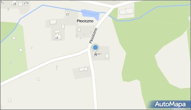 Płociczno, Płociczno, 8E, mapa Płociczno