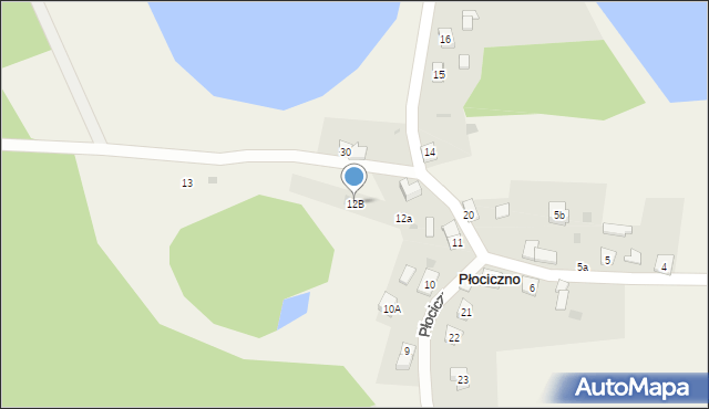 Płociczno, Płociczno, 12B, mapa Płociczno