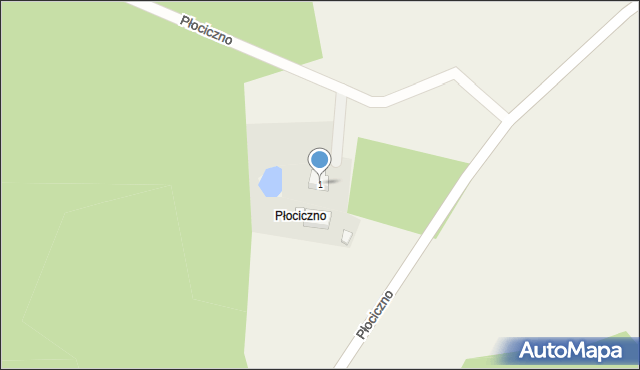 Płociczno, Płociczno, 1, mapa Płociczno