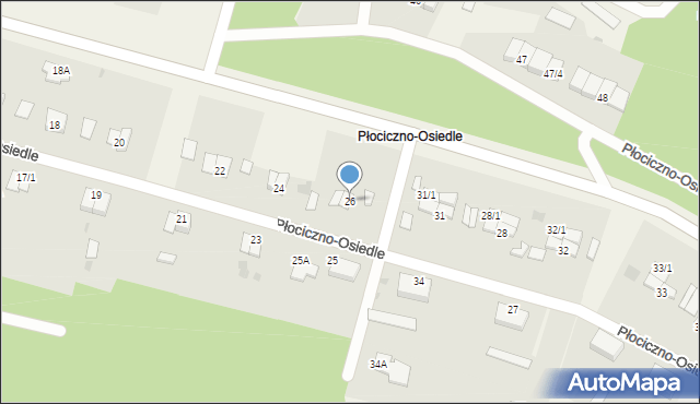 Płociczno-Osiedle, Płociczno-Osiedle, 26/1, mapa Płociczno-Osiedle