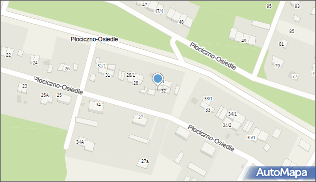 Płociczno-Osiedle, Płociczno-Osiedle, 32/2, mapa Płociczno-Osiedle