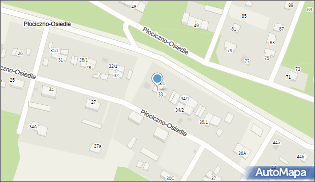 Płociczno-Osiedle, Płociczno-Osiedle, 33/2, mapa Płociczno-Osiedle