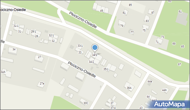 Płociczno-Osiedle, Płociczno-Osiedle, 34/1, mapa Płociczno-Osiedle