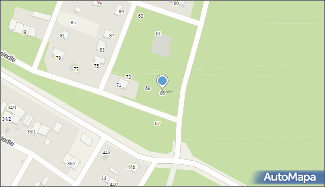 Płociczno-Osiedle, Płociczno-Osiedle, 65, mapa Płociczno-Osiedle