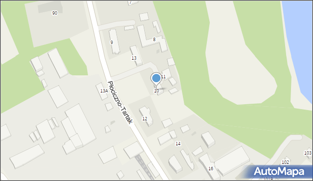 Płociczno-Tartak, Płociczno-Tartak, 10, mapa Płociczno-Tartak