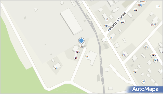 Płociczno-Tartak, Płociczno-Tartak, 38, mapa Płociczno-Tartak