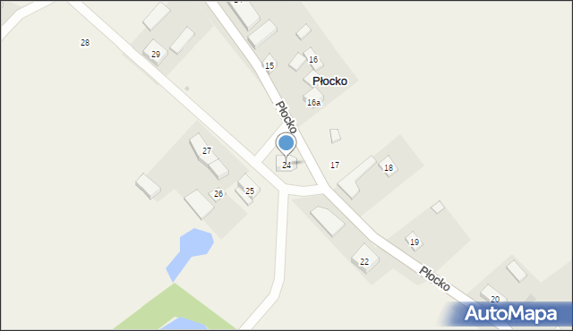 Płocko, Płocko, 24, mapa Płocko