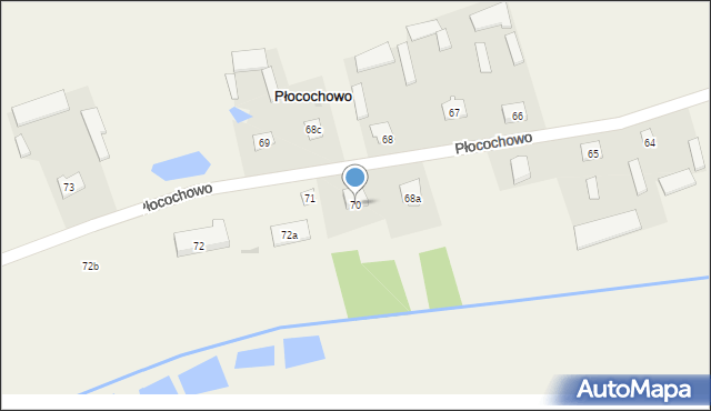 Płocochowo, Płocochowo, 70, mapa Płocochowo