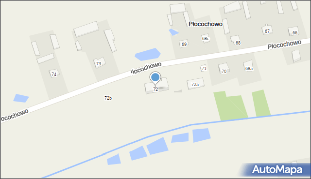 Płocochowo, Płocochowo, 72, mapa Płocochowo