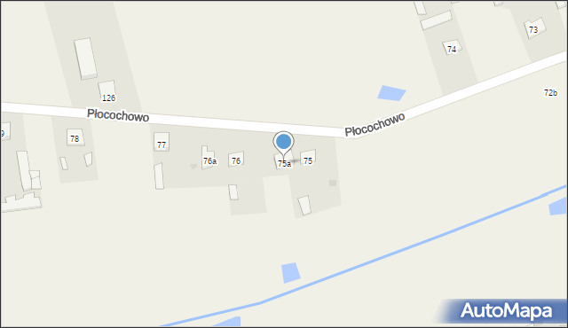 Płocochowo, Płocochowo, 75a, mapa Płocochowo